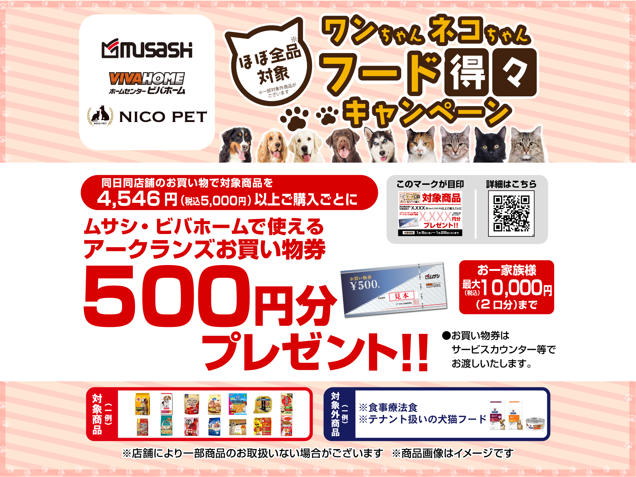 ?ワンちゃんネコちゃんフード得々キャンペーン開催！? | NICO PET 